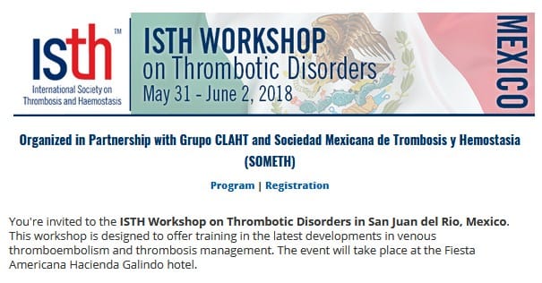 ISTH Workshop – Mexico Registration