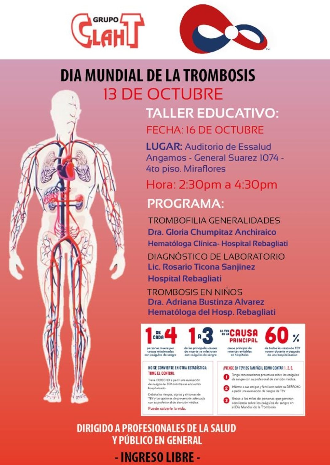 Taller Educativo, Día Mundial de la Trombosis