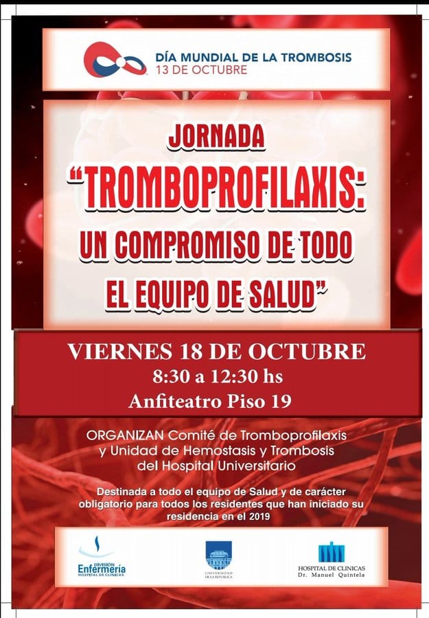 Jornada: Tromboprofilaxis, un compromiso de todo el equipo de salud”