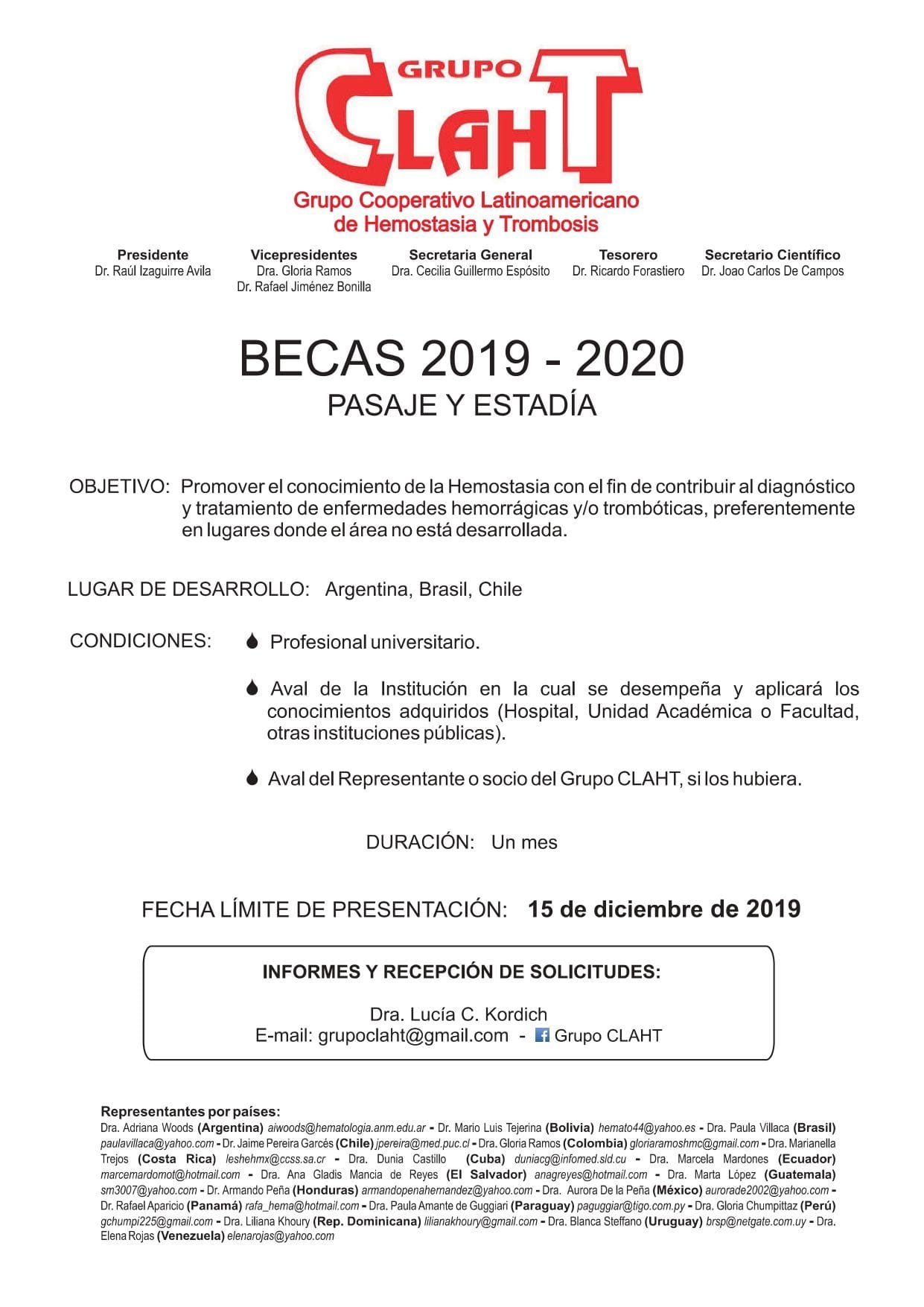 Becas 2019 – 2020