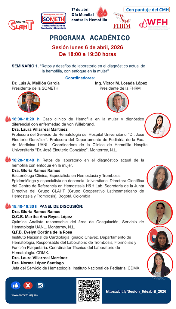 Retos y desafíos de laboratorio en el diagnóstico actual de la hemofilia, con enfoque en la mujer